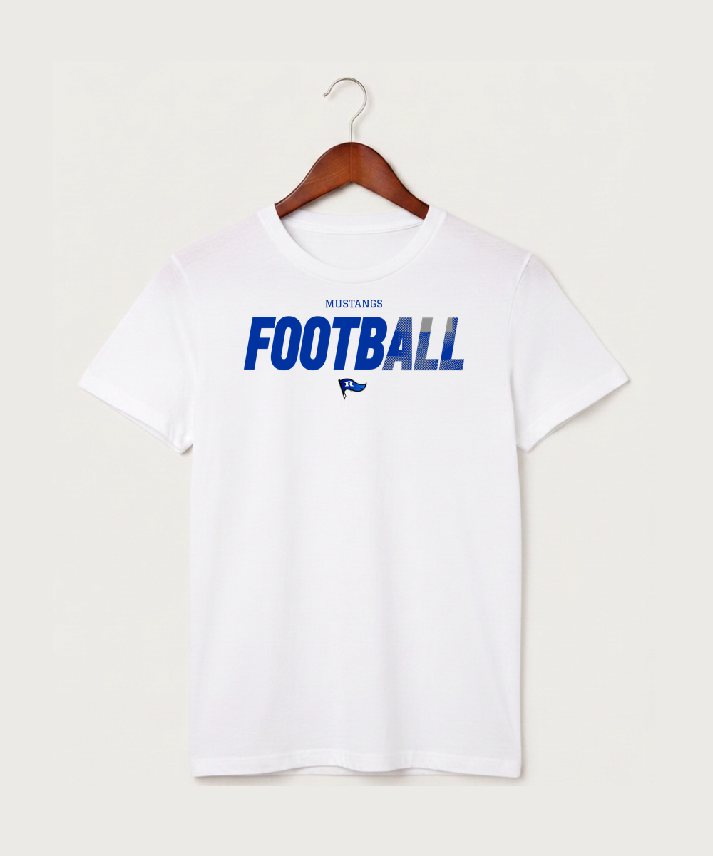 Red Lake County Central Football (Boys) - White T-Shirt - Full Front