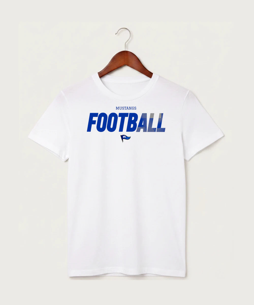 Red Lake County Central Football (Boys) - White T-Shirt - Full Front