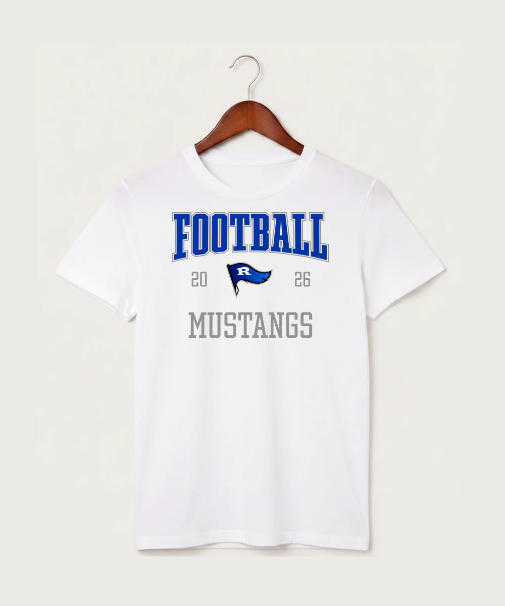 Red Lake County Central Football (Boys) - White T-Shirt - Full Front