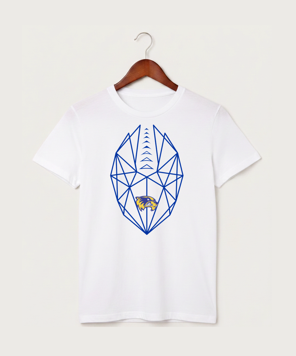 Wadena Deer Creek High School Football (Boys) - White T-Shirt - Full Front