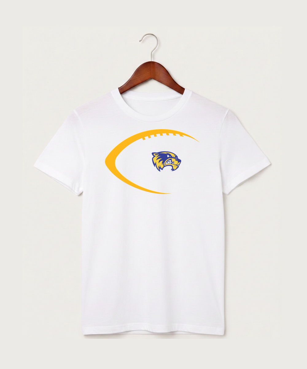 Wadena Deer Creek High School Football (Boys) - White T-Shirt - Full Front
