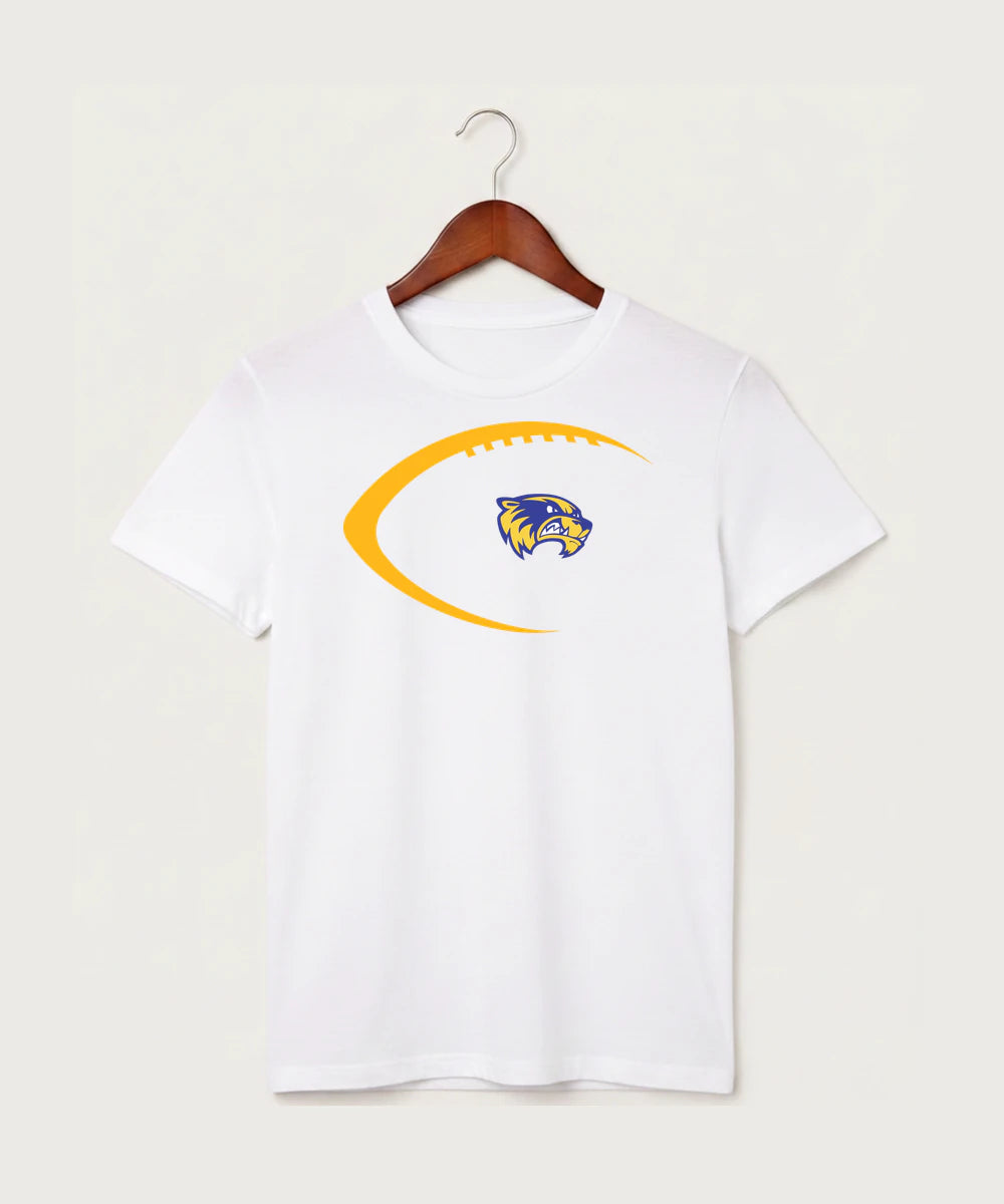 Wadena Deer Creek High School Football (Boys) - White T-Shirt - Full Front
