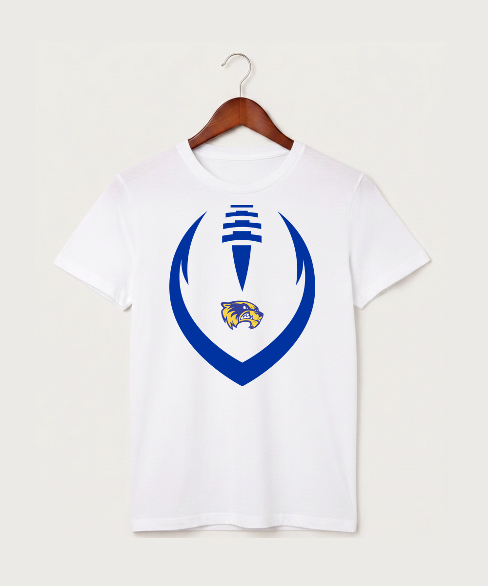 Wadena Deer Creek High School Football (Boys) - White T-Shirt - Full Front