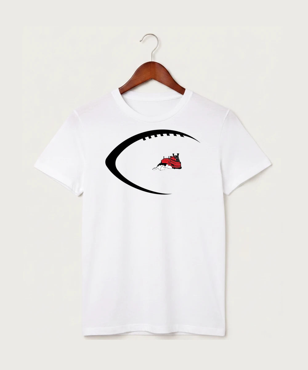 Fulton High School Football (Boys) - White T-Shirt - Full Front