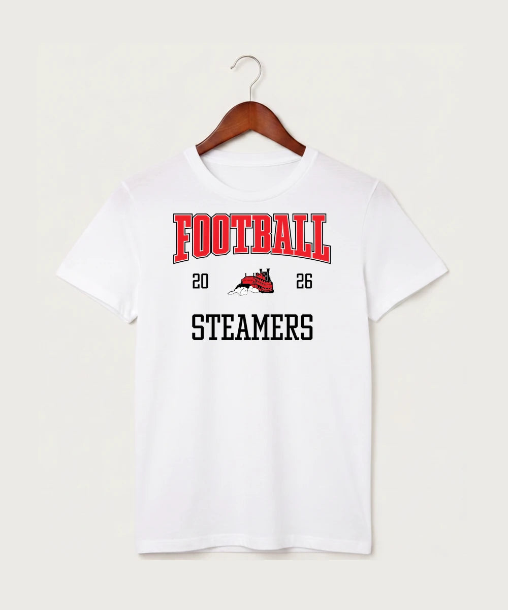 Fulton High School Football (Boys) - White T-Shirt - Full Front