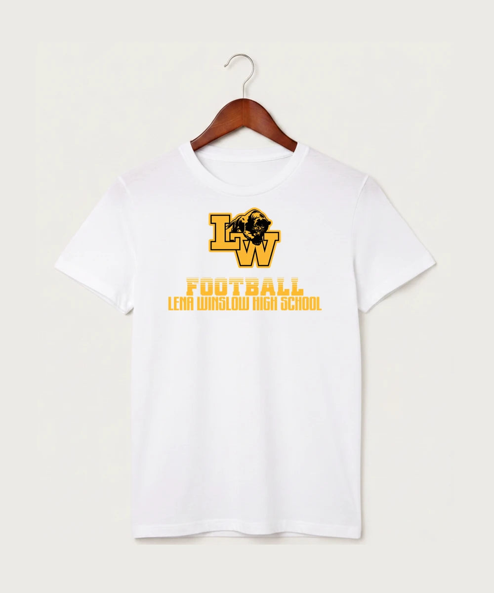 Le-Win Football - White T-Shirt - Full Front