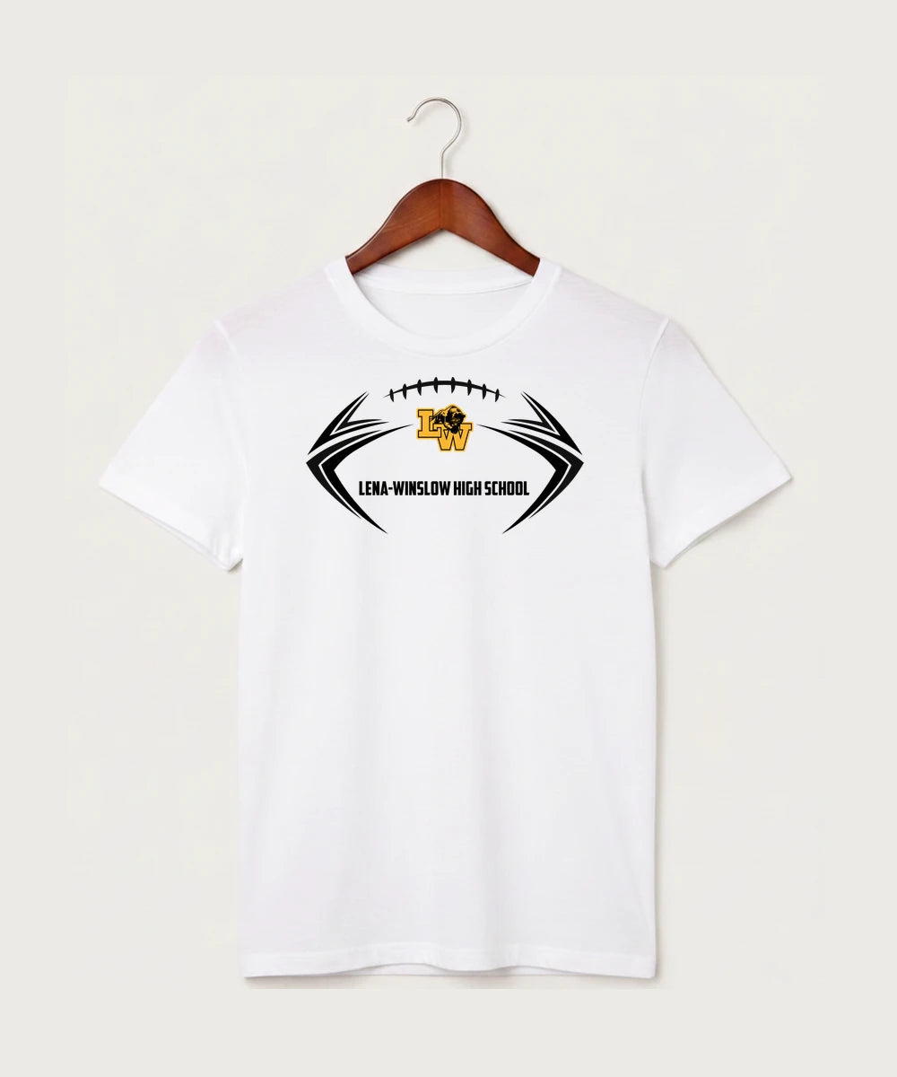 Le-Win Football - White T-Shirt - Full Front