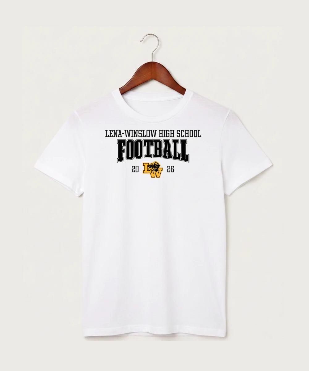 Le-Win Football - White T-Shirt - Full Front