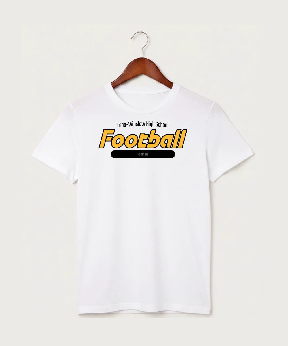 Le-Win Football - White T-Shirt - Full Front