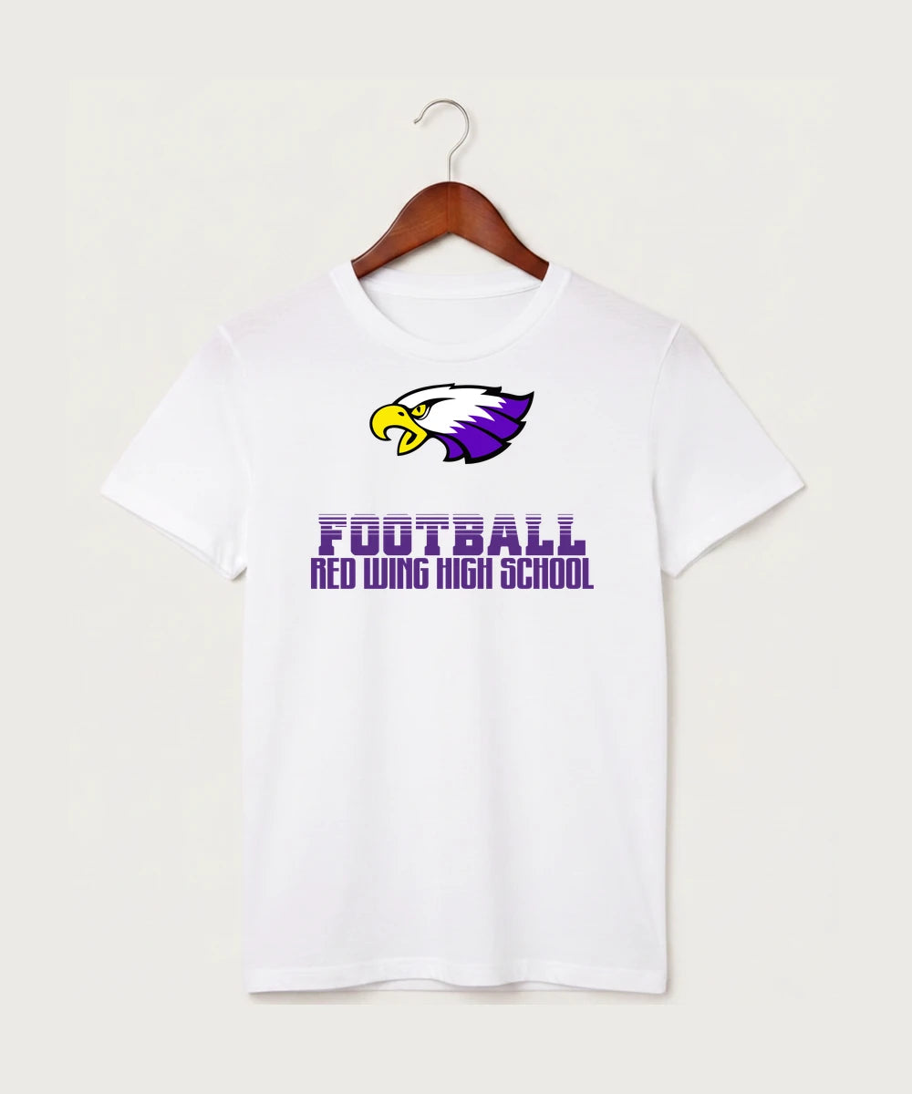 Red Wing High School Football - White T-Shirt - Full Front