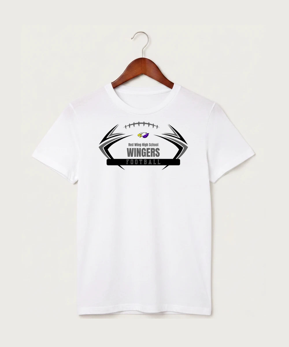 Red Wing High School Football - White T-Shirt - Full Front