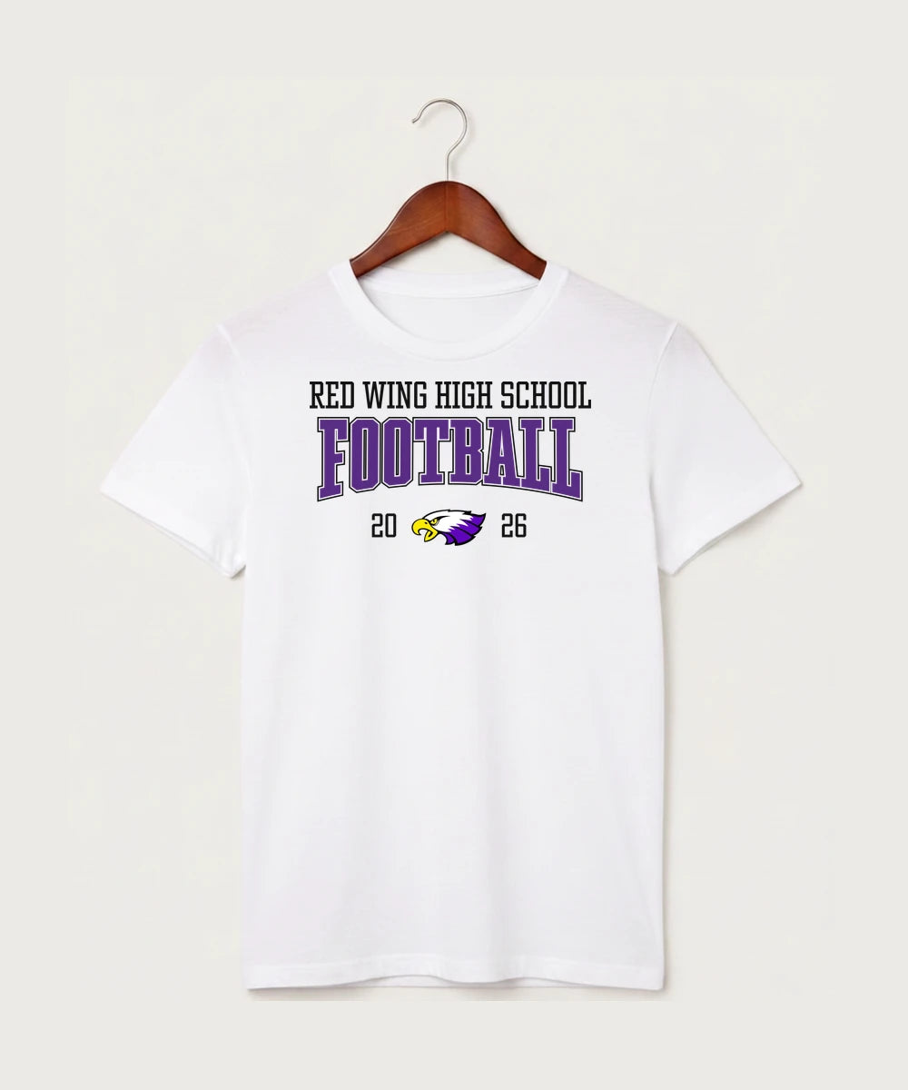 Red Wing High School Football - White T-Shirt - Full Front
