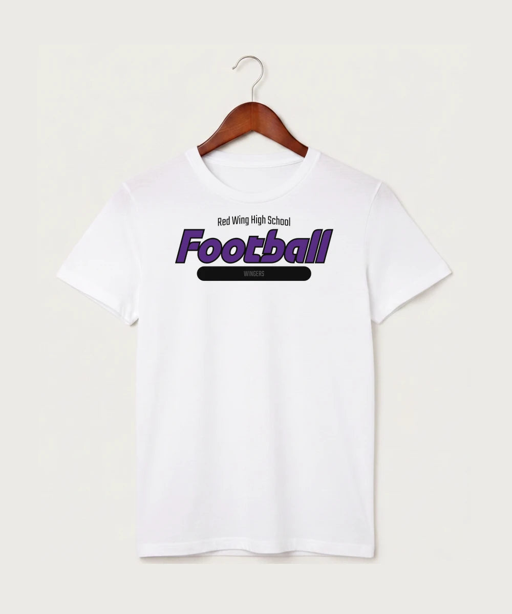 Red Wing High School Football - White T-Shirt - Full Front