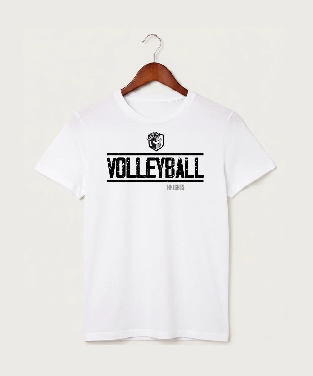Kingsland High School Volleyball (Girls) - White T-Shirt - Full Front