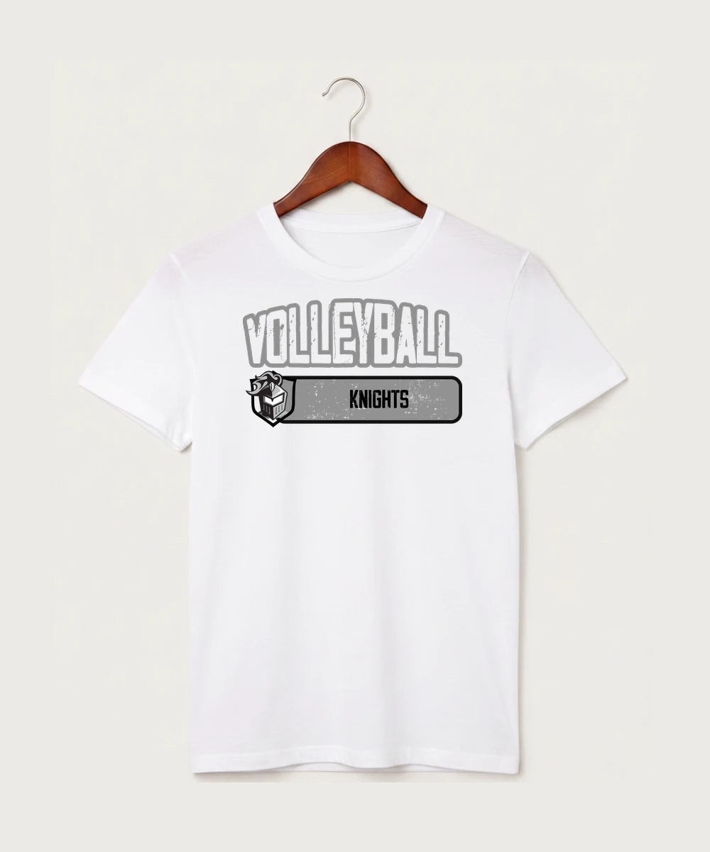 Kingsland High School Volleyball (Girls) - White T-Shirt - Full Front