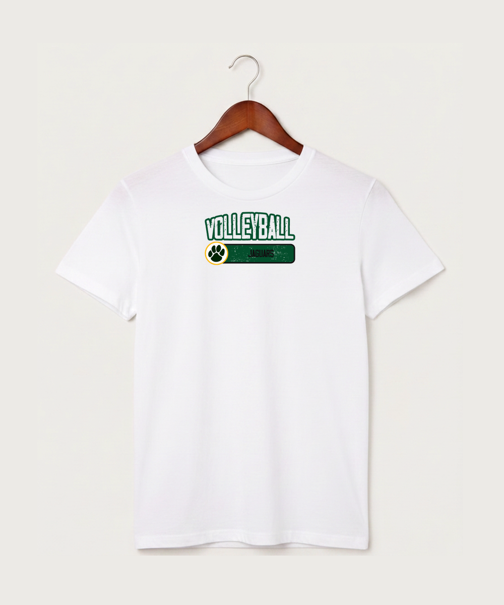 Ashwaubenon High School Volleyball (Sandbox) - White T-Shirt - Full Front