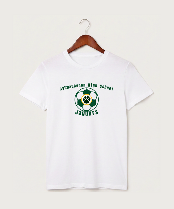 Ashwaubenon High School Soccer (Boys) - White T-Shirt - Full Front