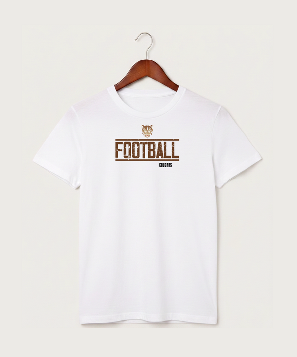 Ada Borup High School Football (Boys) - White T-Shirt - Full Front