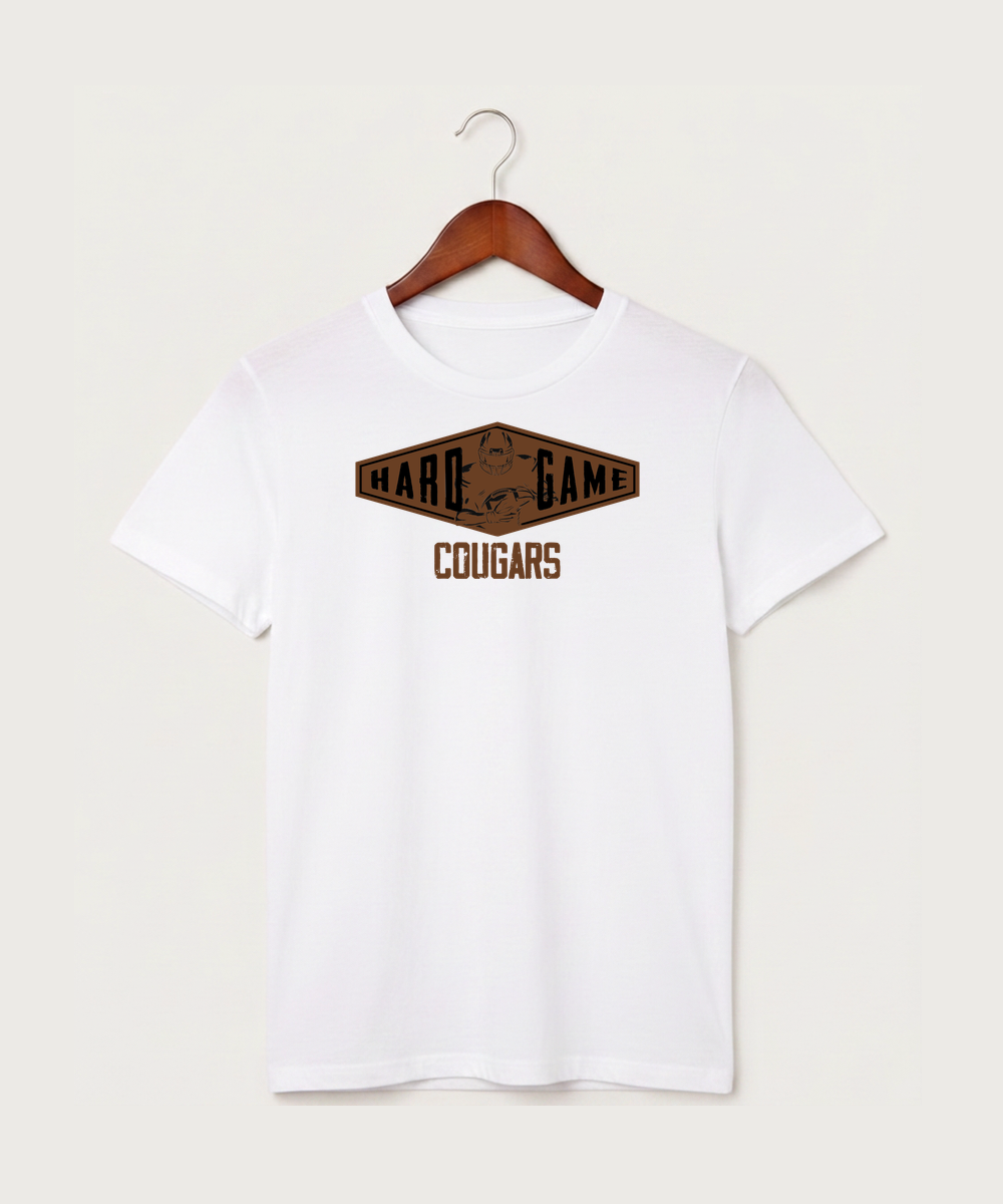 Ada Borup High School Football (Boys) - White T-Shirt - Full Front