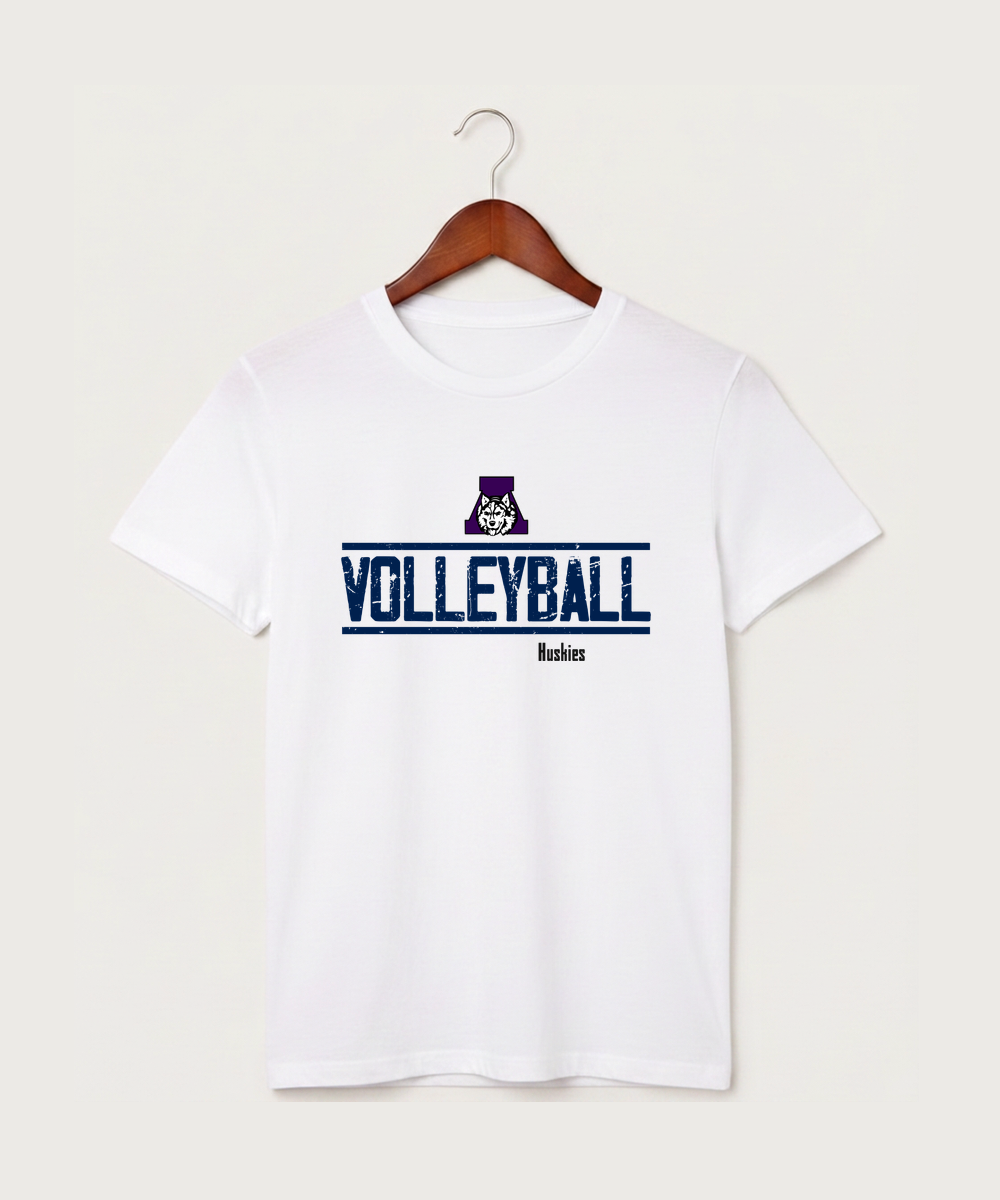 Albany High School Volleyball (Girls) - White T-Shirt - Full Front