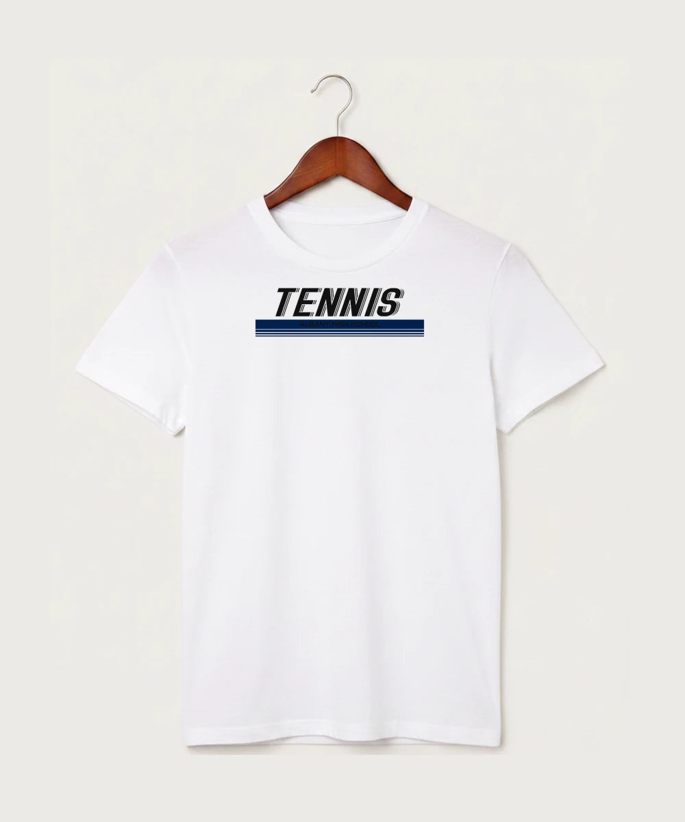 Albany High School Tennis (Boys) - White T-Shirt - Full Front