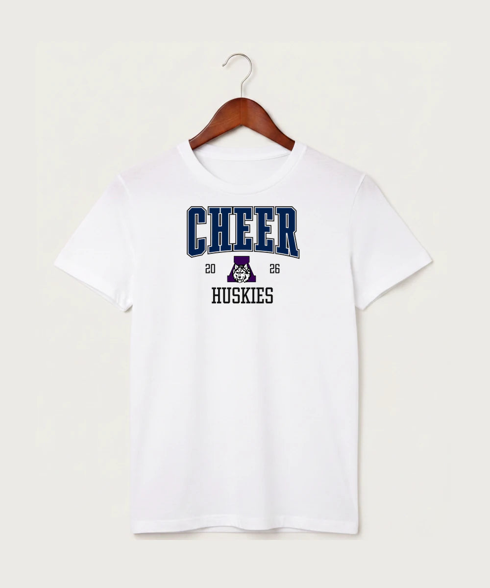 Albany High School Cheerleading - White T-Shirt - Full Front