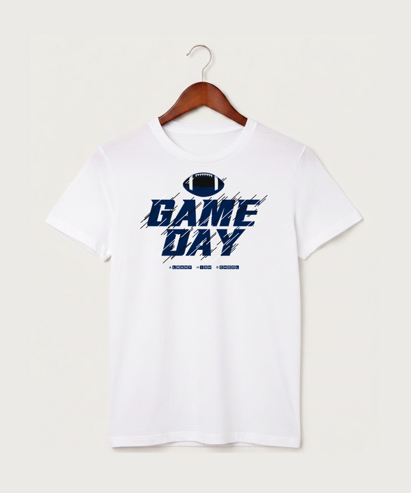 Albany High School Football (Boys) - White T-Shirt - Full Front