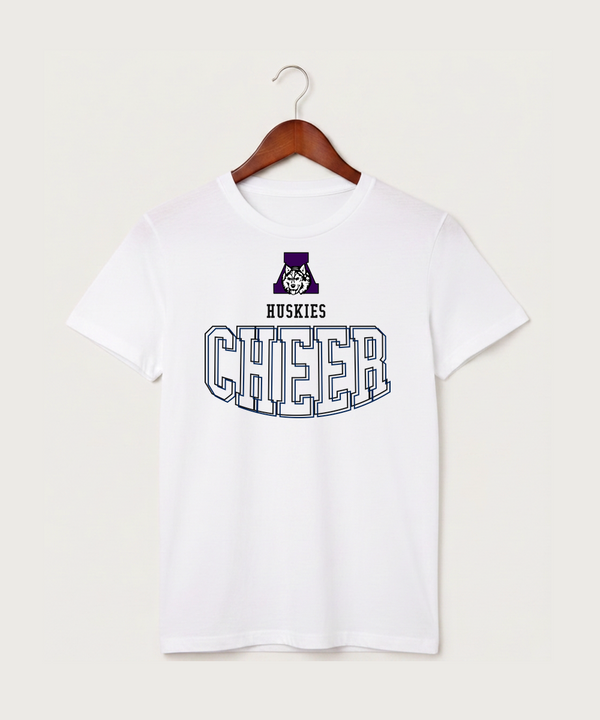 Albany High School Cheerleading - White T-Shirt - Full Front