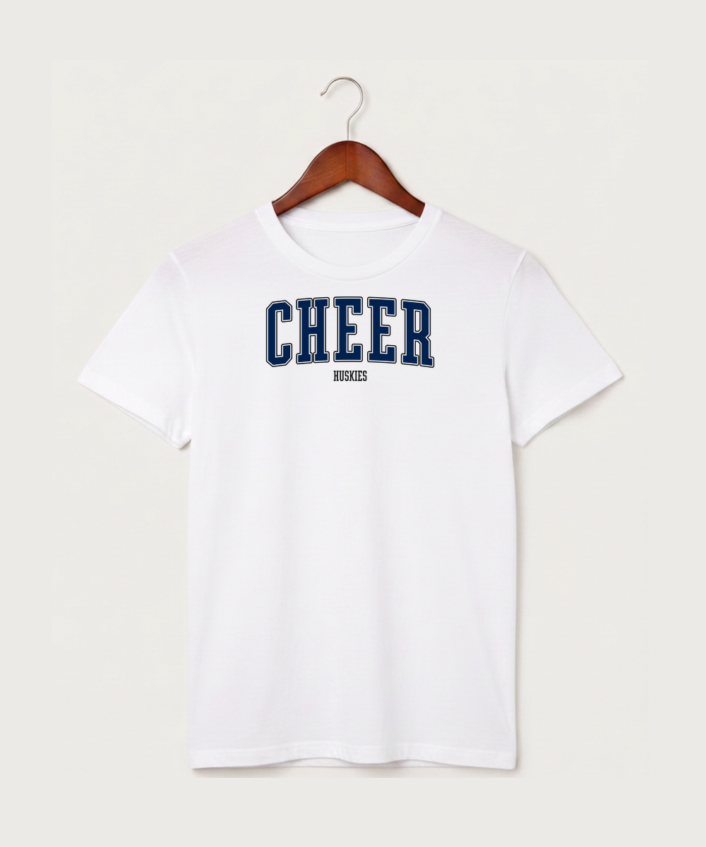 Albany High School Cheerleading - White T-Shirt - Full Front
