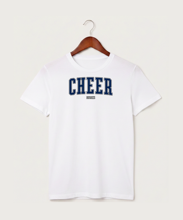 Albany High School Cheerleading - White T-Shirt - Full Front