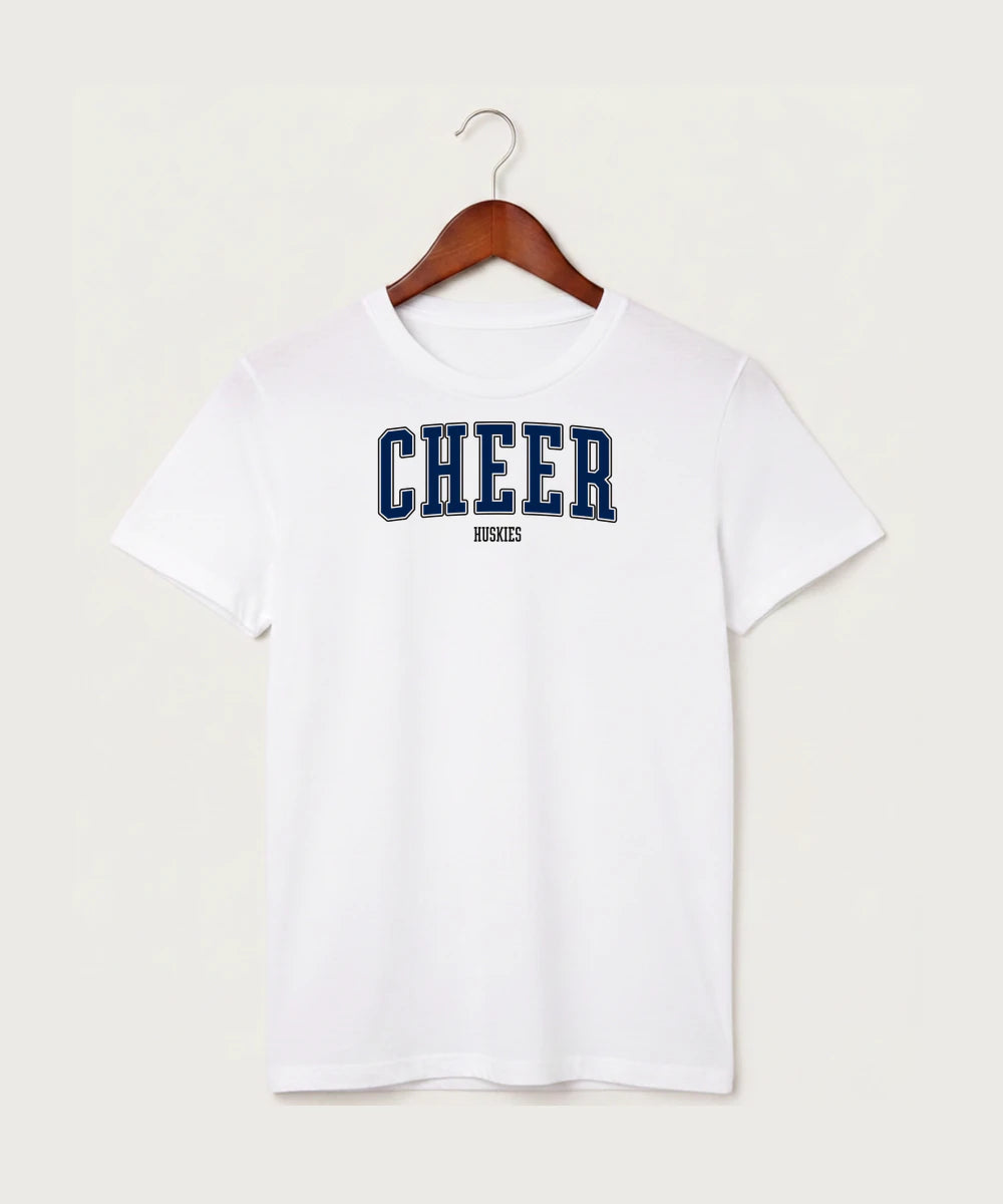 Albany High School Cheerleading - White T-Shirt - Full Front