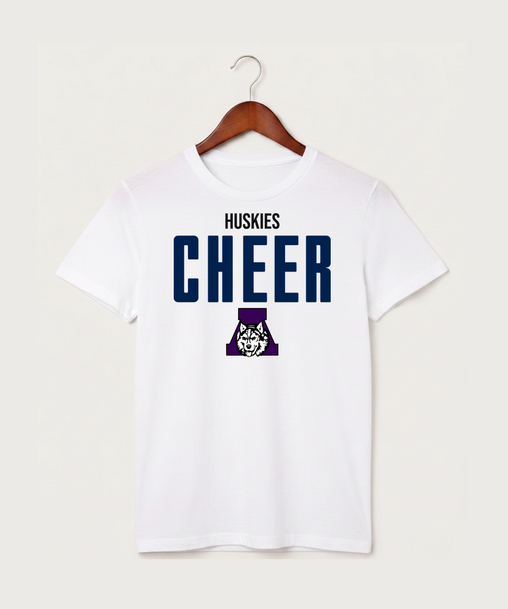 Albany High School Cheerleading - White T-Shirt - Full Front