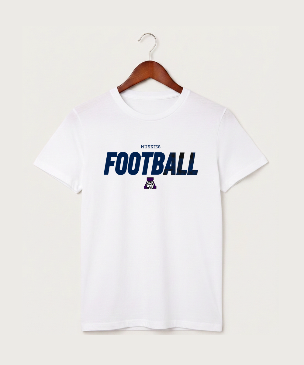Albany High School Football (Boys) - White T-Shirt - Full Front