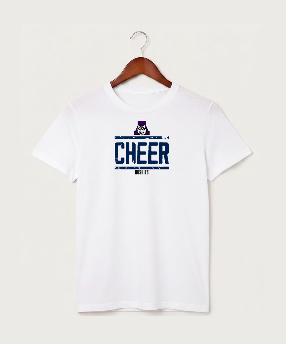 Albany High School Cheerleading - White T-Shirt - Full Front