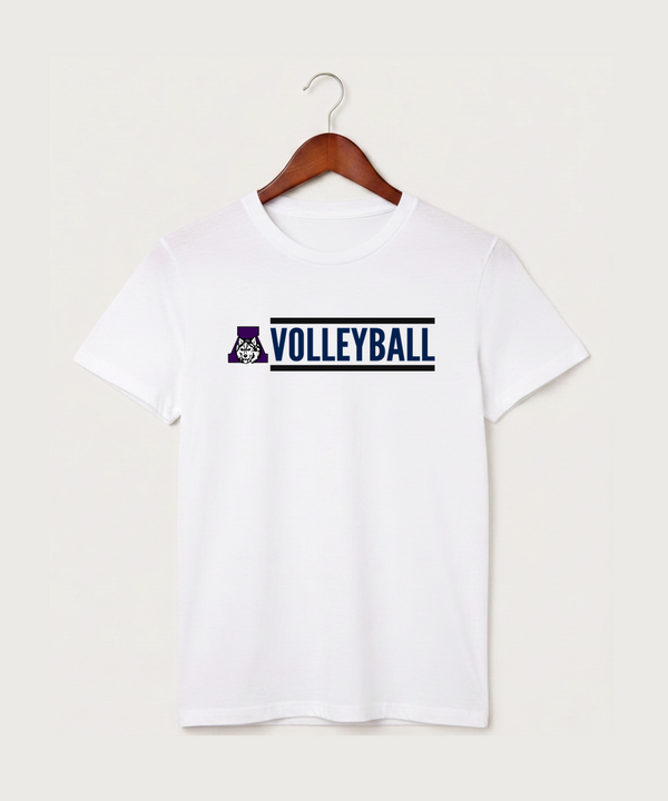 Albany High School Volleyball (Girls) - White T-Shirt - Full Front