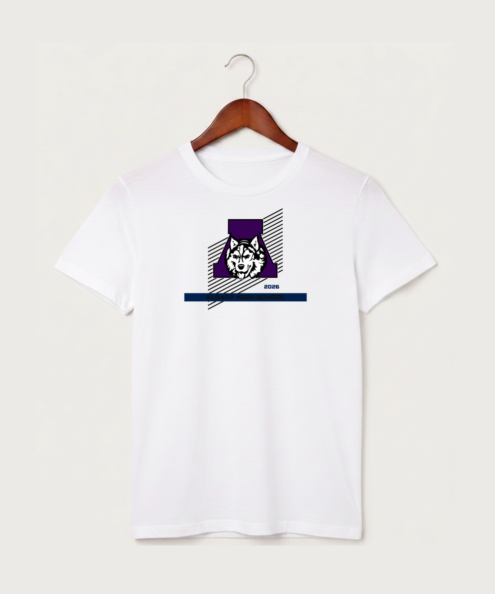 Albany High School Athletics - White T-Shirt - Full Front