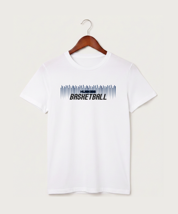 Albany High School Basketball (Boys) - White T-Shirt - Full Front
