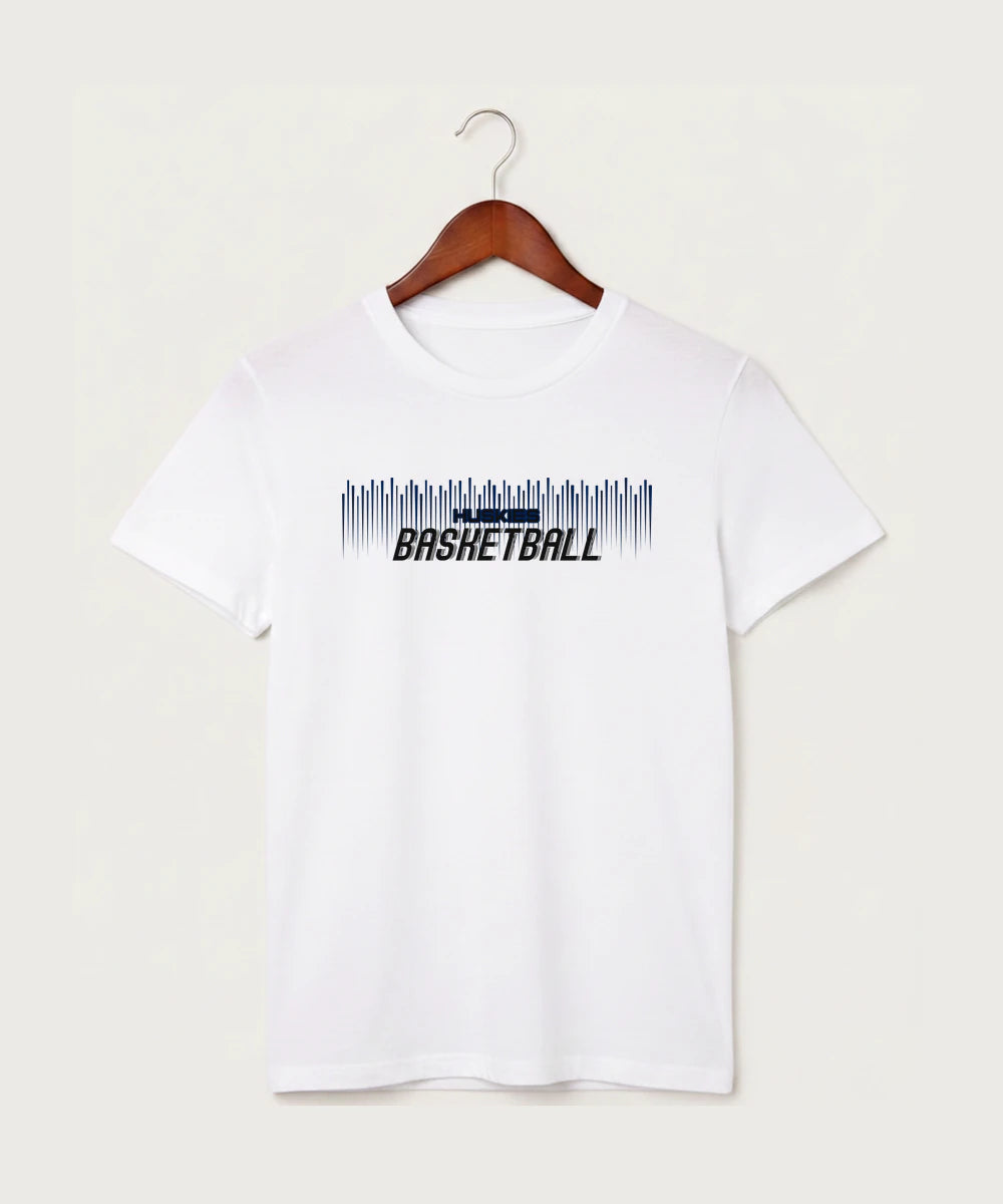 Albany High School Basketball (Boys) - White T-Shirt - Full Front