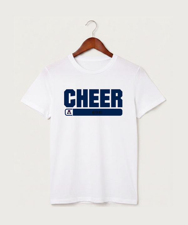 Albany High School Cheerleading - White T-Shirt - Full Front
