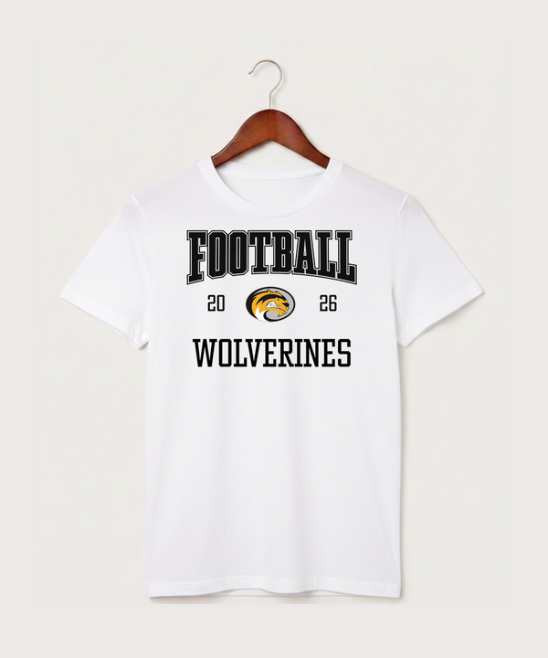 Sibley East High School Football (Boys) - White T-Shirt - Full Front
