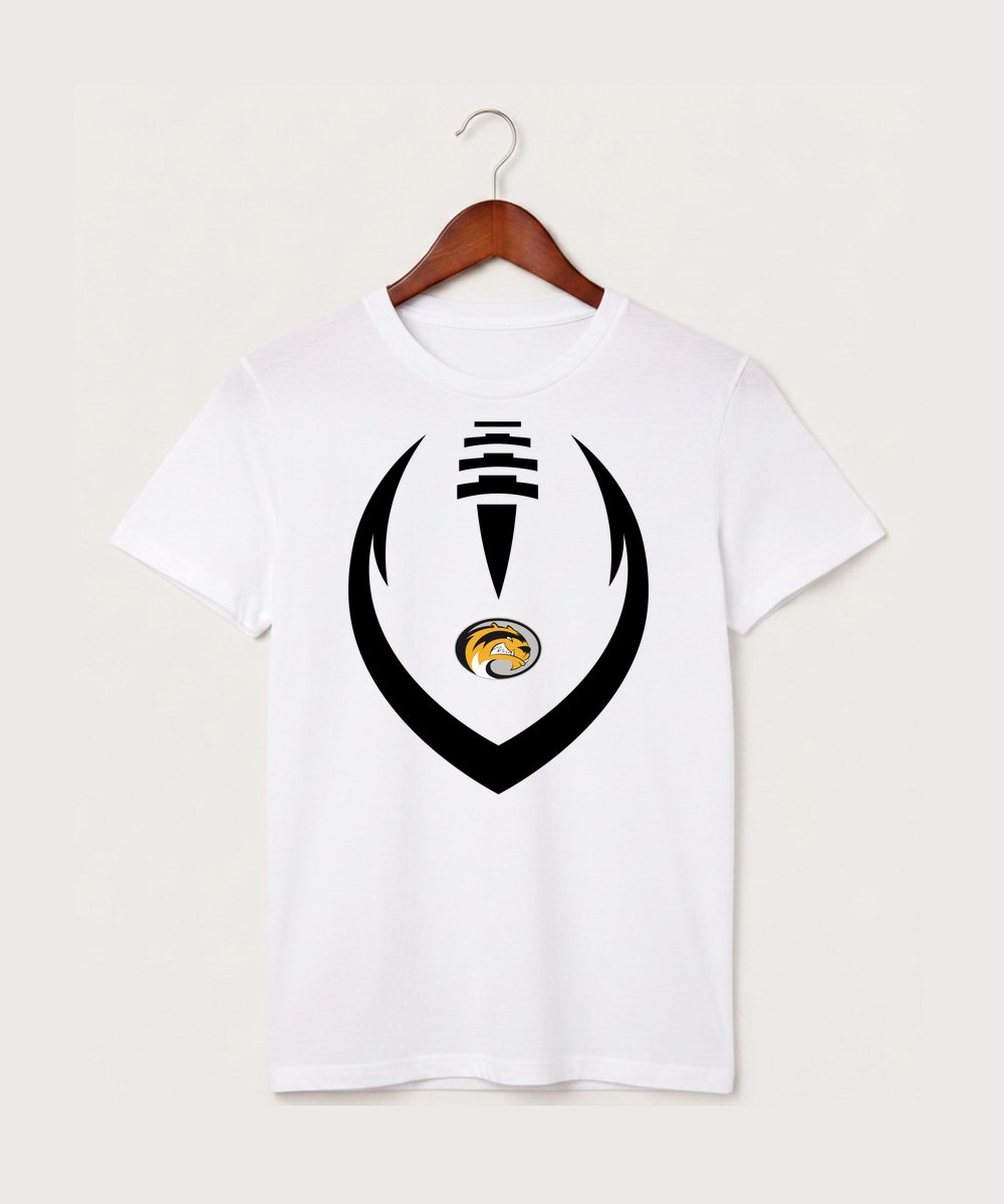 Sibley East High School Football (Boys) - White T-Shirt - Full Front