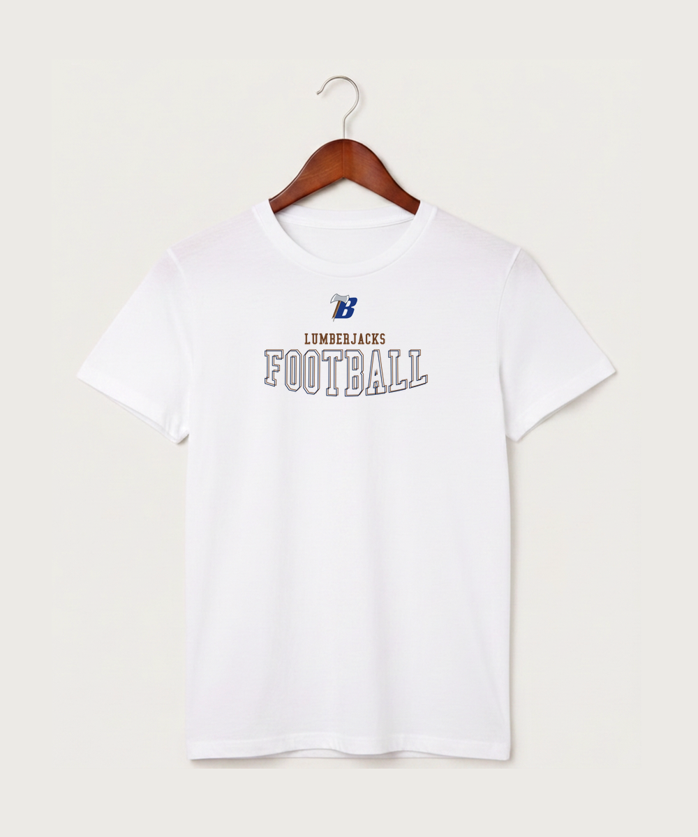 Bemidji High School Football (Boys) - White T-Shirt - Full Front