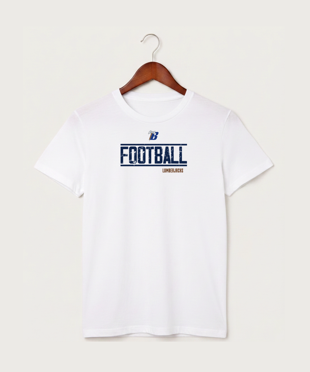 Bemidji High School Football (Boys) - White T-Shirt - Full Front