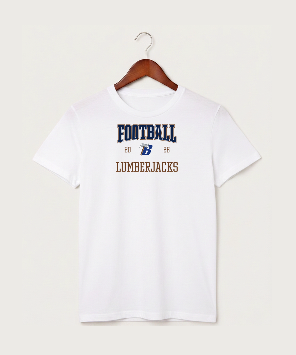 Bemidji High School Football (Boys) - White T-Shirt - Full Front
