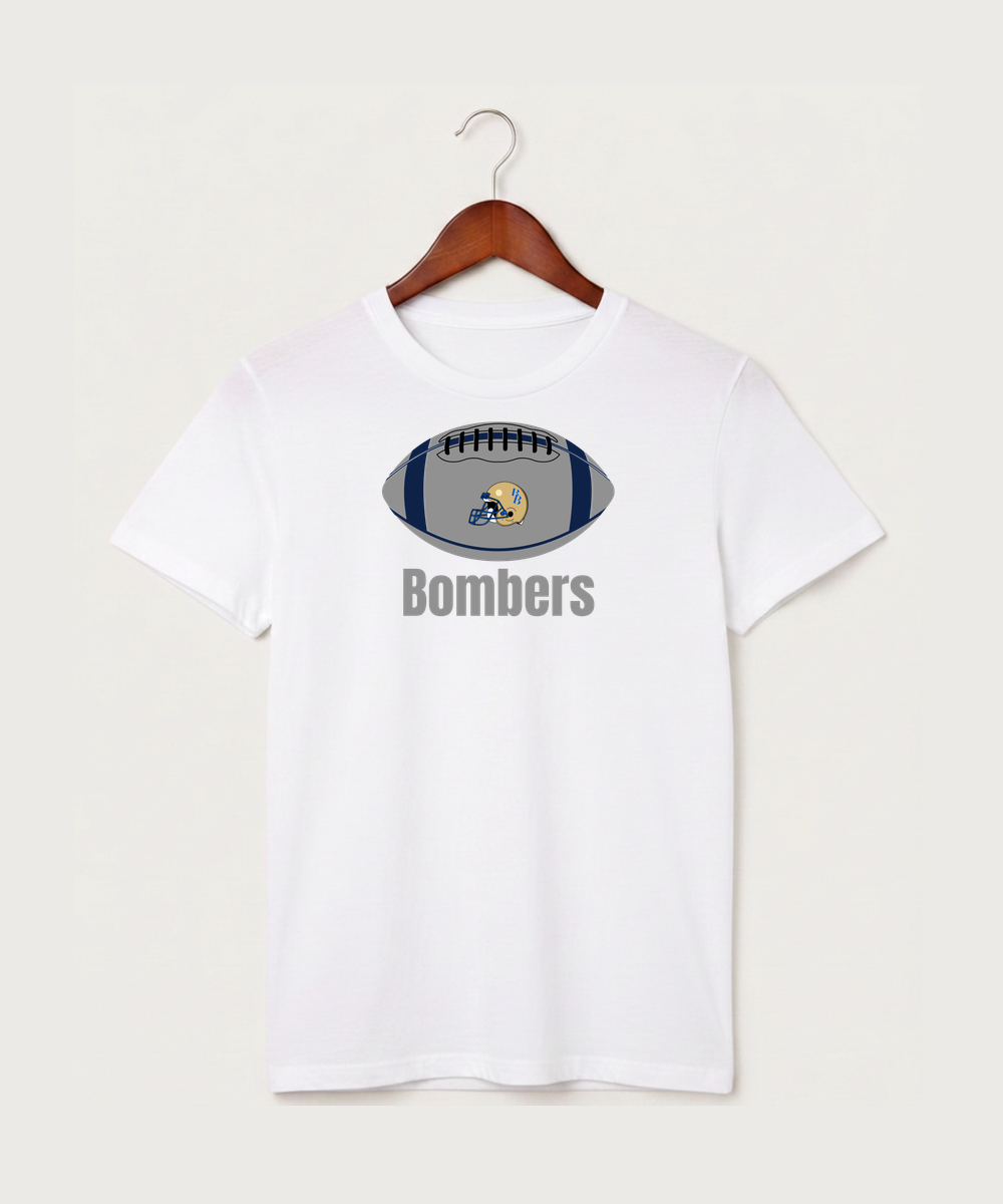 Braham Area High School Football (Boys) - White T-Shirt - Full Front