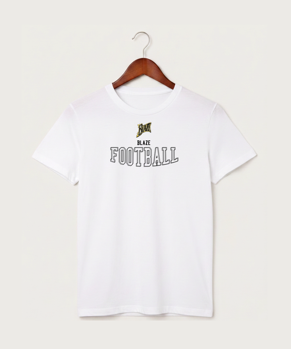 Burnsville High School Football (Boys) - White T-Shirt - Full Front