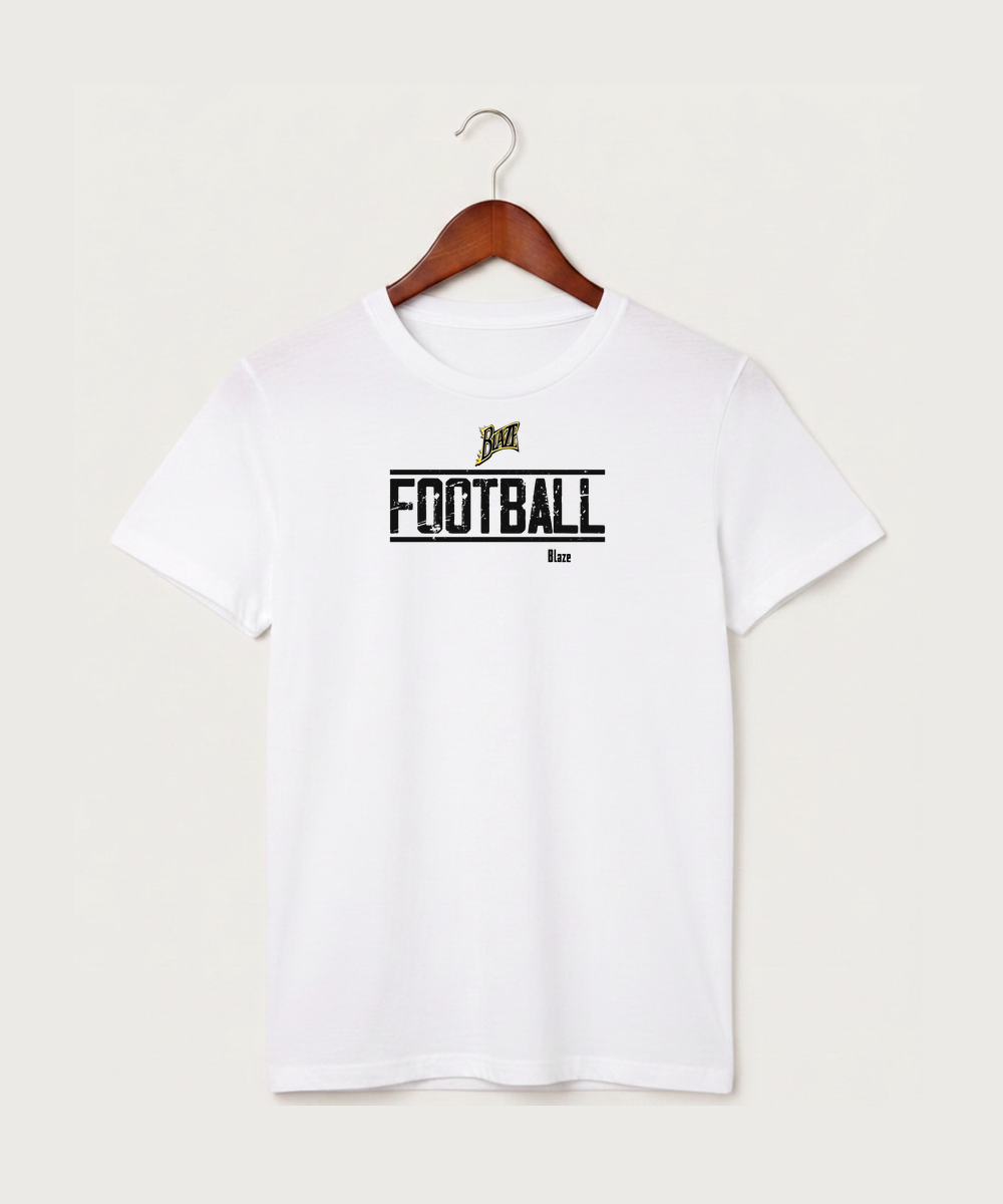 Burnsville High School Football (Boys) - White T-Shirt - Full Front