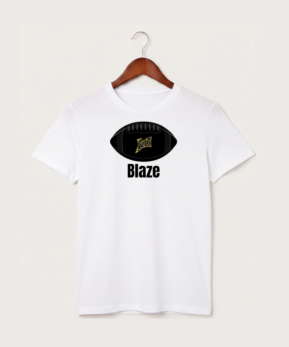 Burnsville High School Football (Boys) - White T-Shirt - Full Front