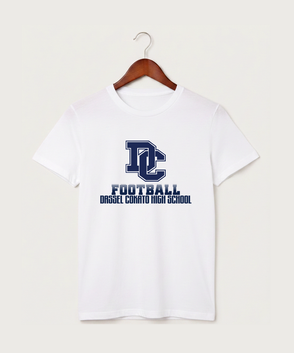 Dassel Cokato High School Football (Boys) - White T-Shirt - Full Front