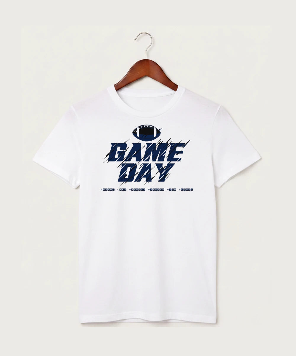 Howard Lake Waverly Winsted High School Football (Boys) - White T-Shirt - Full Front